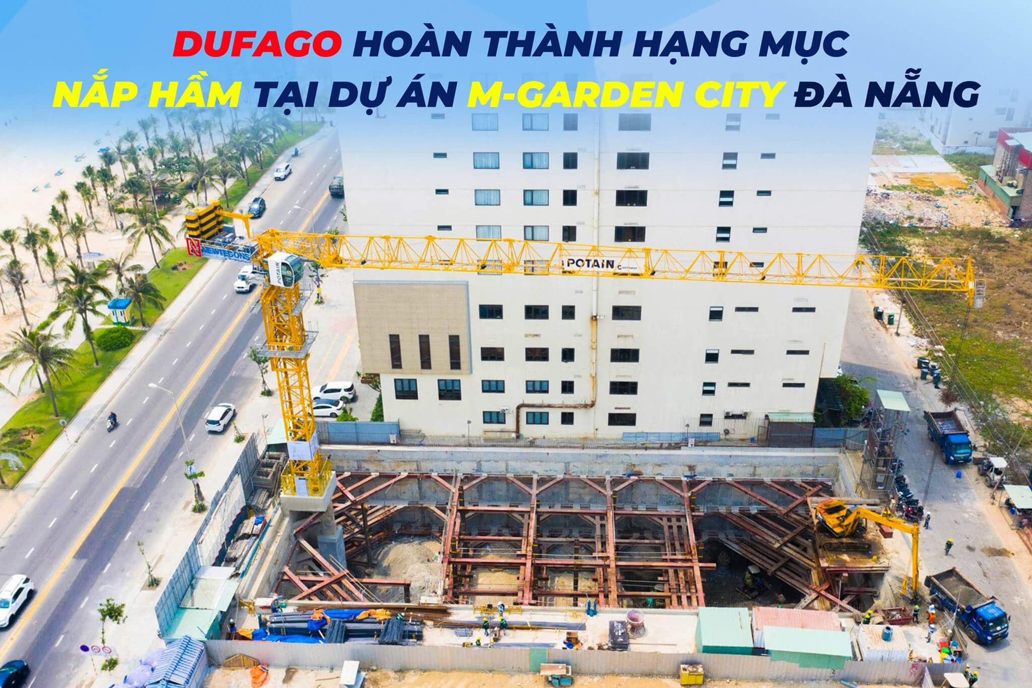 Dufago cung cấp bê tông tại Dự án M-GARDEN CITY Đà Nẵng 