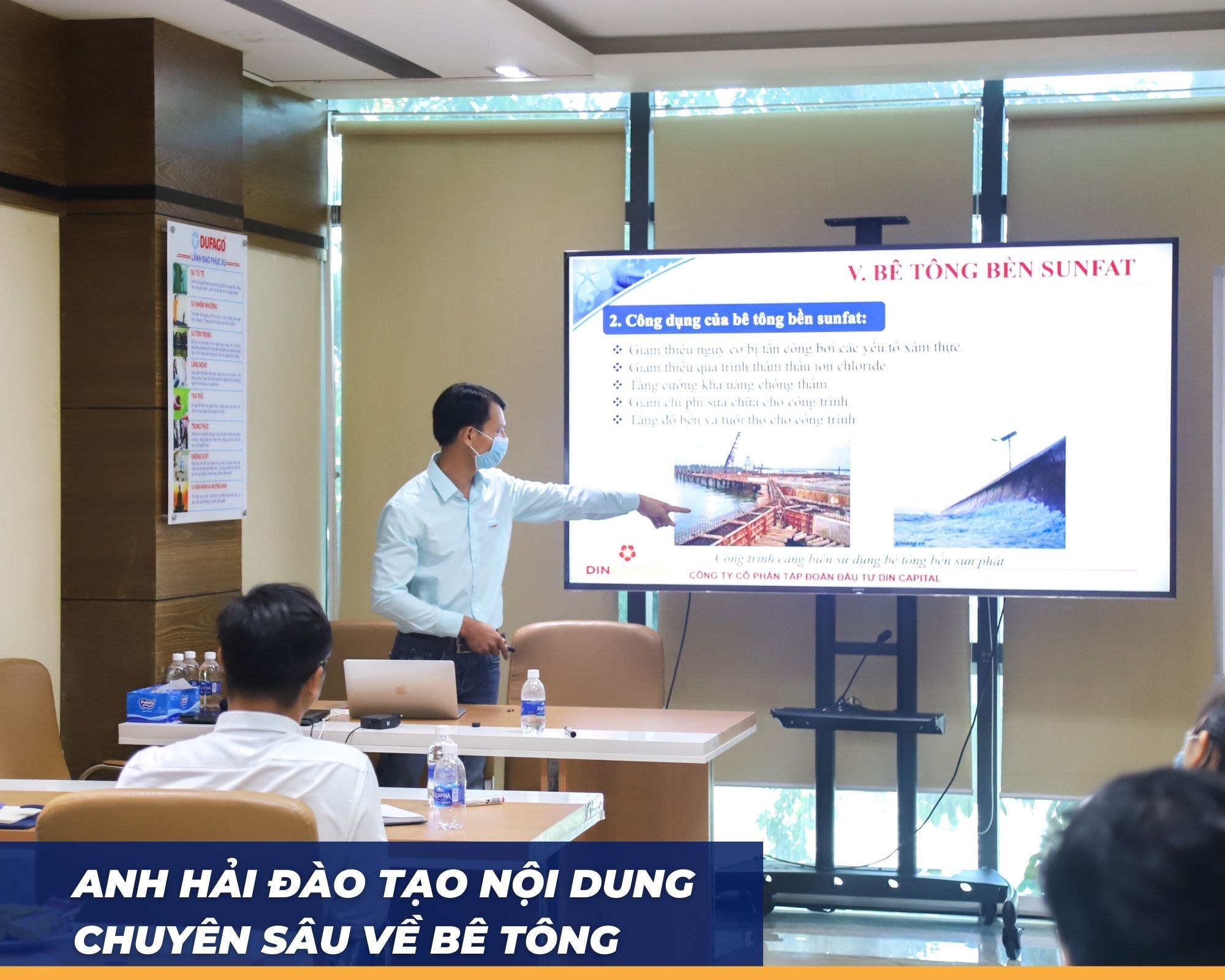 Mr. Do Ngoc Hai trained in-depth content of concrete types 