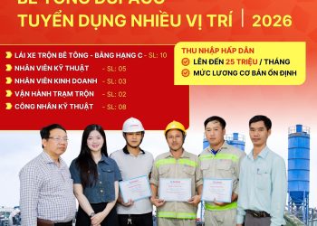 Bê tông Dufago thông báo tuyển dụng 2026