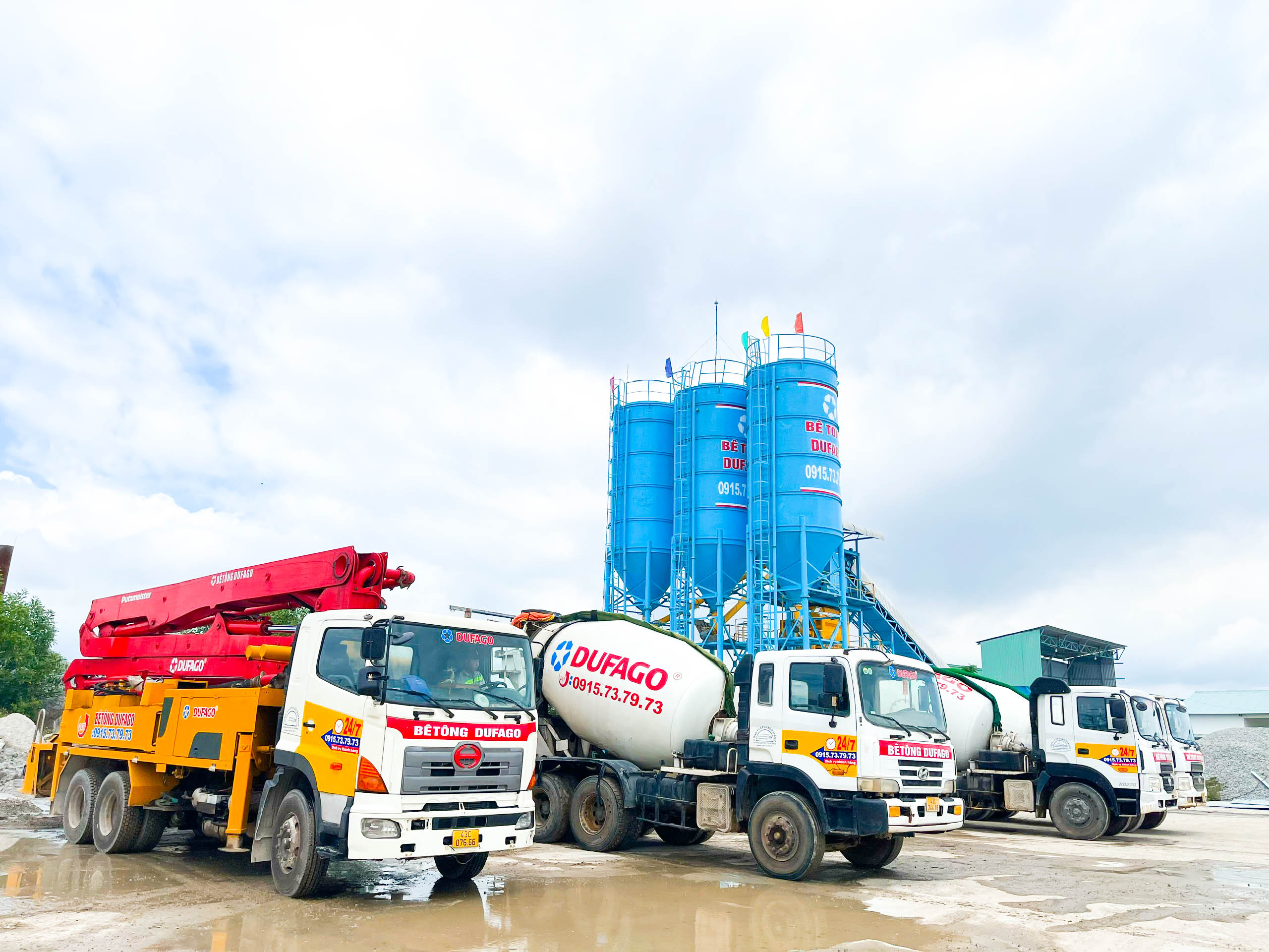 Ready mixed concrete batching plant in Quang Ngai province