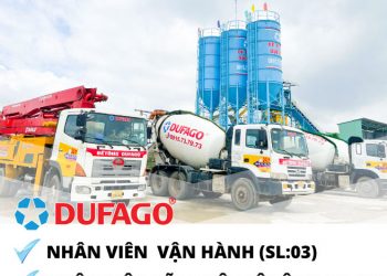 BÊ TÔNG DUFAGO TUYỂN DỤNG THÁNG 6