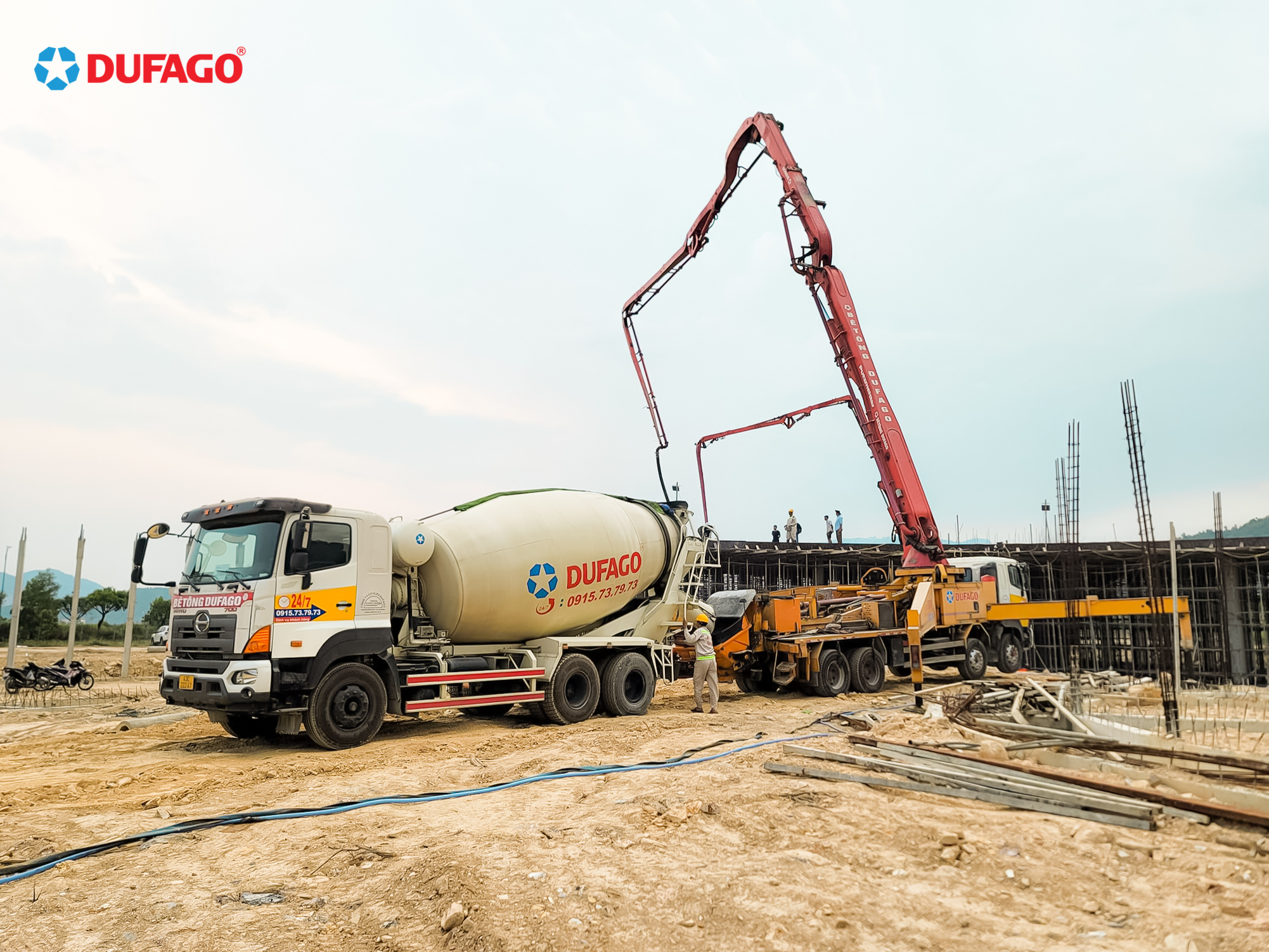 Dufago cung cấp bê tông cho nhà máy ATOMA Đà Nẵng