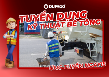 TUYỂN DỤNG NHÂN VIÊN KỸ THUẬT BÊ TÔNG