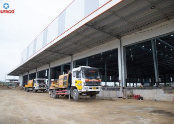 Dufago cung cấp bê tông thương phẩm cho nhà xưởng Dana Logistics
