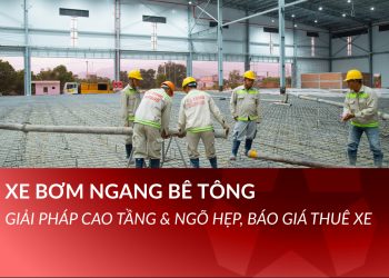 Xe bơm bê tông ngang
