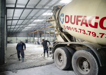 Dufago cung cấp bê tông nền nhà xưởng KCN Hòa Khánh