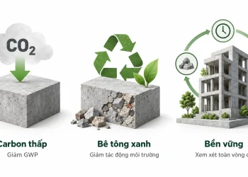 Bê tông carbon thấp là gì? Giải pháp giảm phát thải CO₂ trong bê tông